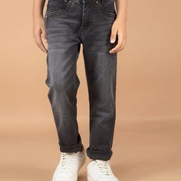 CRIMSOUNE CLUB Cotton Washed Jeans - Grey-picture-22