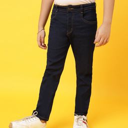 Tales & Stories Denim Solid Slim Fit Jeans - Dark Blue-picture-26