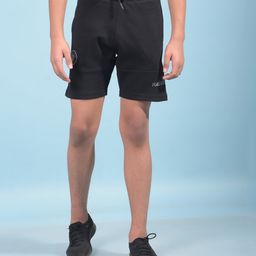 CRIMSOUNE CLUB Cotton Solid Shorts - Black-picture-15