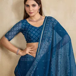 Mitera Bandhani Printed Saree-picture-45