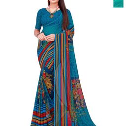 Moda Rapido Floral Pure Georgette Saree-image-89
