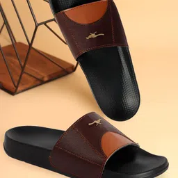 CLYMB Men Printed Sliders Flip Flops-8