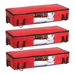 prettykrafts Red & Black 3 Pieces Multi-Utility Organisers-5