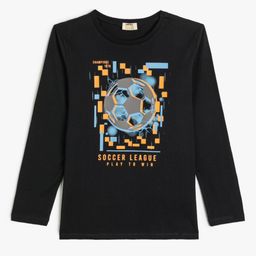 Koton Boys Graphic Printed Round Neck Cotton T-shirt-picture-23