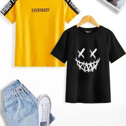 Dagcros Boys Typography Printed Pure Cotton T-shirt-image-23