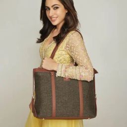 ZOUK Brown Solid Large Tote Handbag-picture-34