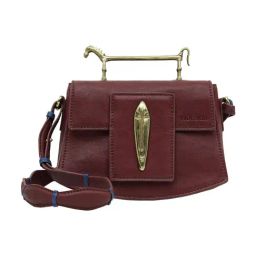 Hidesign Brown Pharaoh 03 Leather Small Satchel-30