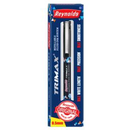 Reynolds Trimax 0.5 mm Refillable Gel Pen Black Pack of 2-image-3