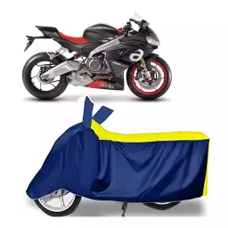 Auto Pearl Bike Cover for Aprilia RS 660 BS6 (Yellow & Blue)-image-1