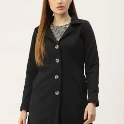 BRINNS Black Solid Overcoat-picture-28