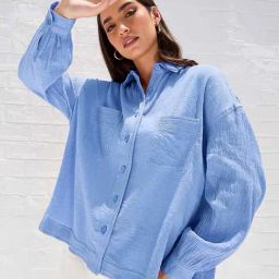 Styli Blue Regular Fit Shirt-image-23