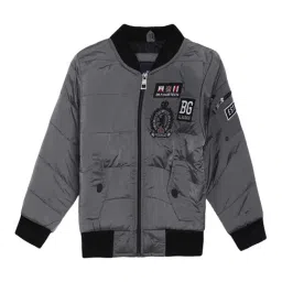 Blue Giraffe Kids Grey Quilted Jacket-image-87