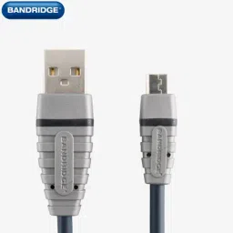 Bandridge (Netherlands) Micro USB 3A Fast Charging Data Cable 1M (Grey)-picture-34
