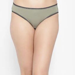 Clovia Sage Green Cotton Bikini Panty-image-14