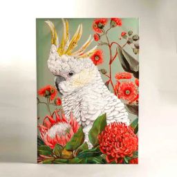 Home4U Cockatoo Bird Mulitcolor Canvas Wall Art-31