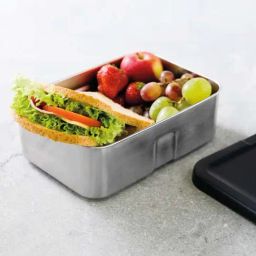 BERGHOFF Essentials Grey & Silver Stainless Steel Lunch Box - Set of 1-image-16