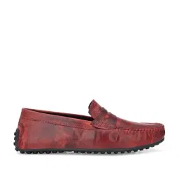 Carlo Romano Men's Maroon Casual Loafers-image-24