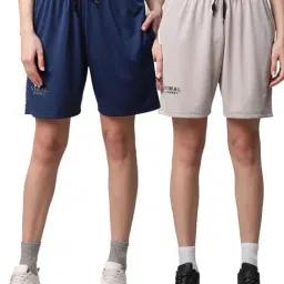 Vimal Jonney Multicolored Slim Fit Shorts (Pack Of 2)-picture-16