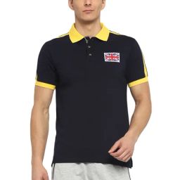 OFF LIMITS Navy Cotton Polo T-Shirt-picture-49