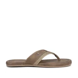 Louis Philippe Men's Brown Thong Sandals-38
