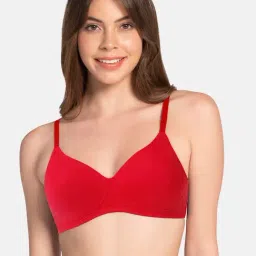 Amante Red Full Coverage T-Shirt Bra-25