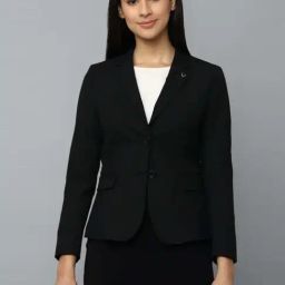 Allen Solly Black Regular Fit Blazer-picture-20