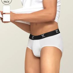 XYXX White Regular Fit Briefs - Pack Of 3-image-53