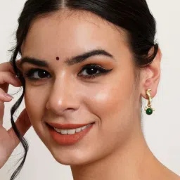 Karatcart Handcrafted Kundan Dangler Earrings - Set of 4 image 2