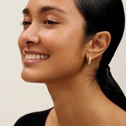 Ted Baker MELLRIE: Small Double Crystal Hoop Earrings-0