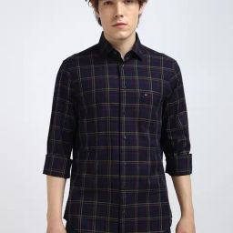 TOMMY HILFIGER Blue Cotton Regular fit Checks Shirt-picture-42