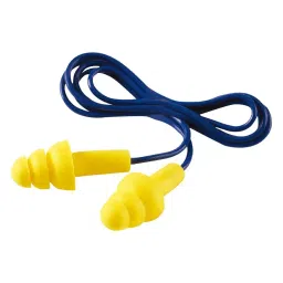 3M EAR PLUG, CORDED, 8KHZ, 32DB, YELLOW/BLU, UF-01-000-29