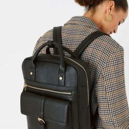 Accessorize London Black  Medium Backpack-image-56