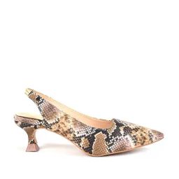 Scentra Women's Brown Sling Back Sandals-image-0