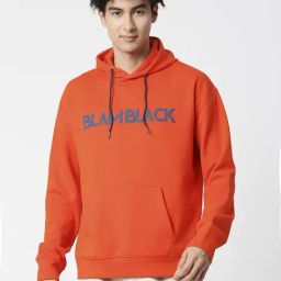 Blamblack Coral Regular Fit Printed Hooded Sweatshirt-image-46