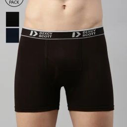Dixcy Scott Originals Multi Cotton Regular Fit Trunks - Pack Of 3-picture-21