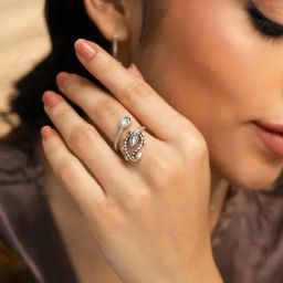 Shaya 925 Silver Oxidized Chulbul Ring-image-92