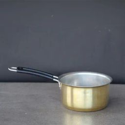 Indian Bartan Gold Brass Tea Pan With Kalai (2500ml)-image-24