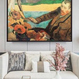 The Art House Brown & Yellow Abstract Framed Wall Art-image-39
