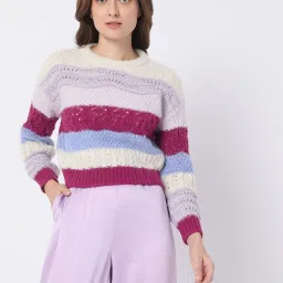 Vero Moda Multicolor Color Block Sweater image 1