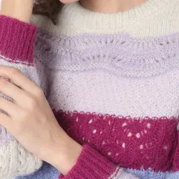 Vero Moda Multicolor Color Block Sweater image 5