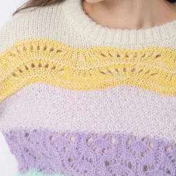 Vero Moda Multicolor Color Block Sweater image 5