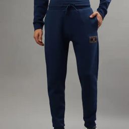 Iconic Blue Regular Fit Joggers-image-40
