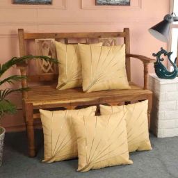 MFD HOME Furnishing Beige Polyester Cushion Cover - Set of 5-image-99