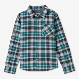 The Souled Store Boys Mercury Cotton Plaid Regular Shirt-image-132