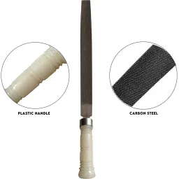 AMB 12 inch (304.8 mm) Half Round File Tool With PVC Handle, AZHF012 image 3