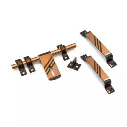 Legal Copper Antique 1 aldrop 2 handle SS Copper Antique Finish 16x250 mm Latching Draw Hasp-image-25