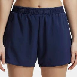 Jockey MW72 Women's Microfiber Woven Fabric Regular Fit Active Wear Shorts with Zipper Pockets-44