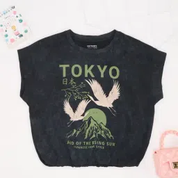 Pantaloons Junior Girls Black T-Shirt-picture-36