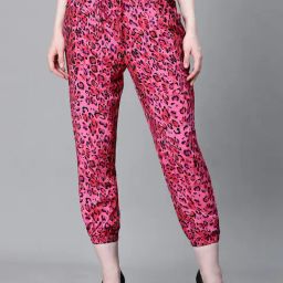 Oxolloxo Multicolor Animal Print Mid Rise Pants-picture-47