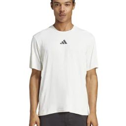 Adidas White Regular Fit Sports T-Shirt-image-89
